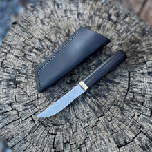 Gentleman’s Knife in Damascus and Ebony