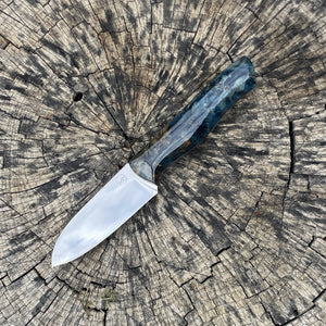 Paring Knife in AEB-L and Dyed Maple