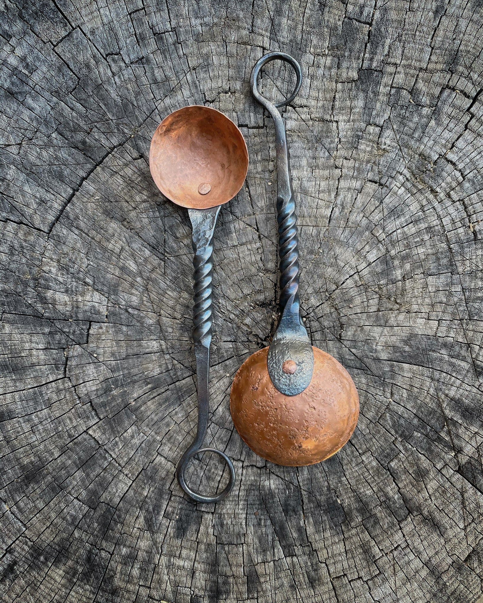 Copper Teaspoon & Tablespoon Set – Wheelis Forge