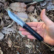 Trapper with Black Canvas Micarta scales