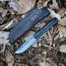 Trapper with Black Canvas Micarta scales